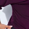 Μπλούζα oversized με όρθιο γιακά και ντραπέ ώμους