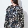 Μπλούζα σε γραμμή Α με στρας και μακριά μανίκια