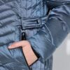 Μπουφάν HYPRAR καπιτονέ με δερμάτινη όψη και κουκούλα