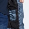 Μπουφάν HYPRAR καπιτονέ με δερμάτινη όψη και κουκούλα