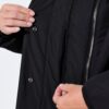 Μπουφάν μακρύ με ζεστή επένδυση και μεγάλη κουκούλα
