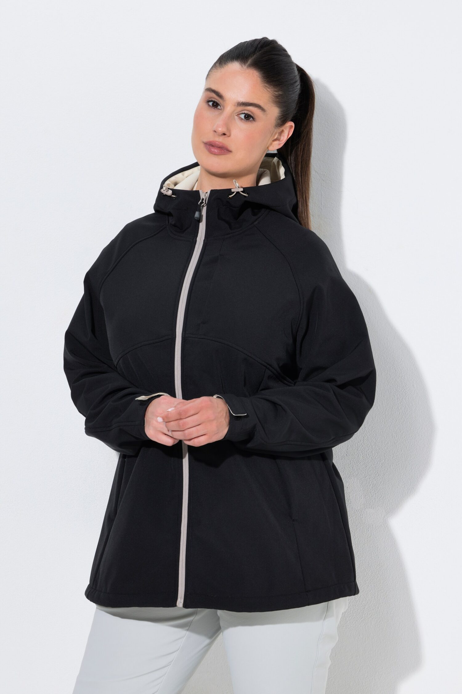Μπουφάν softshell με κουκούλα κι επένδυση fleece