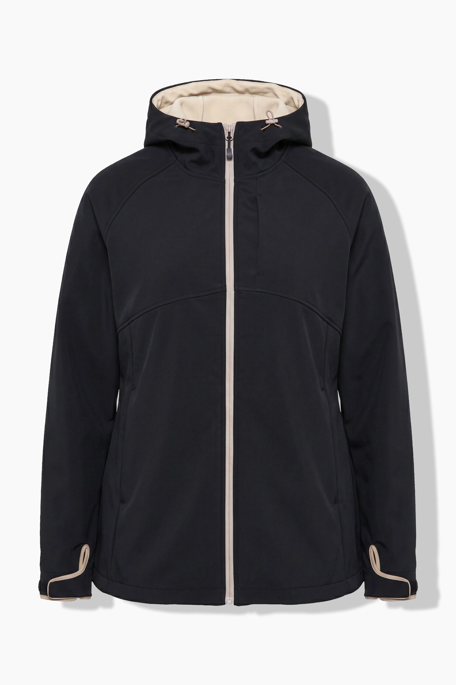 Μπουφάν softshell με κουκούλα κι επένδυση fleece