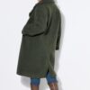 Παλτό oversized, teddy με διπλό κούμπωμα