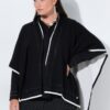 Πόντσο πλεκτό, oversized με στρας