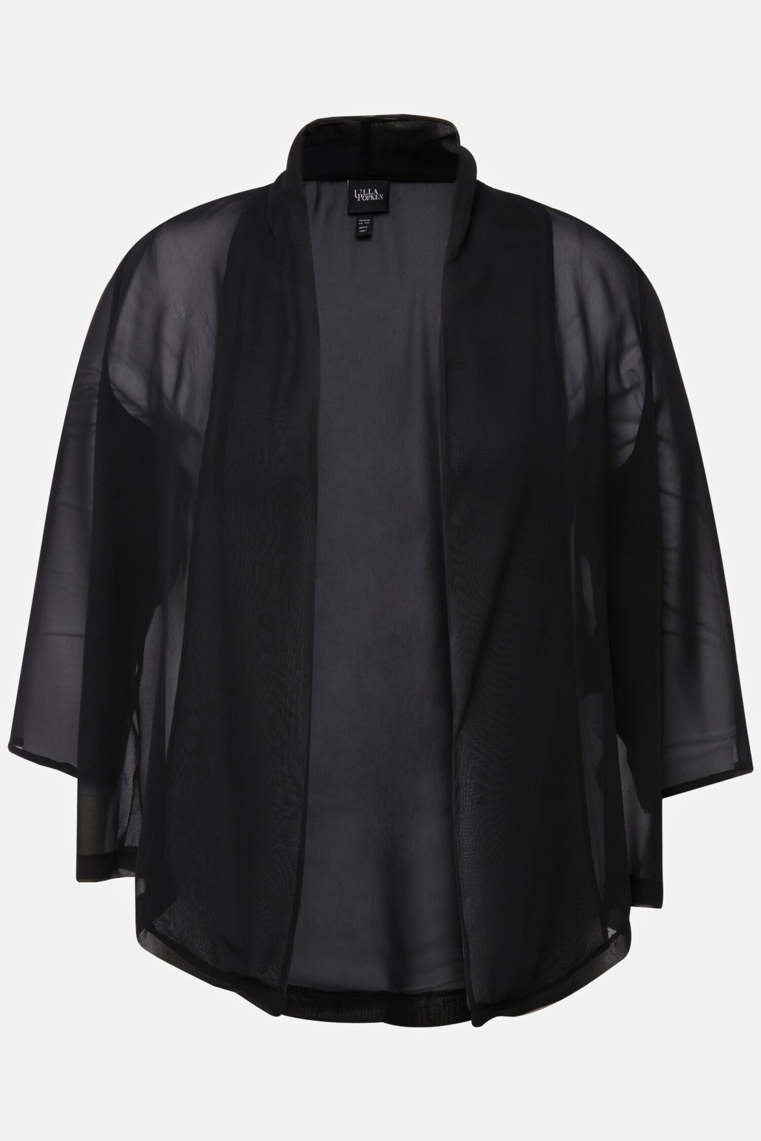 Ζακέτα-τουνίκ oversized, από διαφανές ύφασμα με μανίκια 3/4