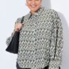 Πουκάμισο oversized με μοτίβο