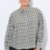 Πουκάμισο oversized με μοτίβο