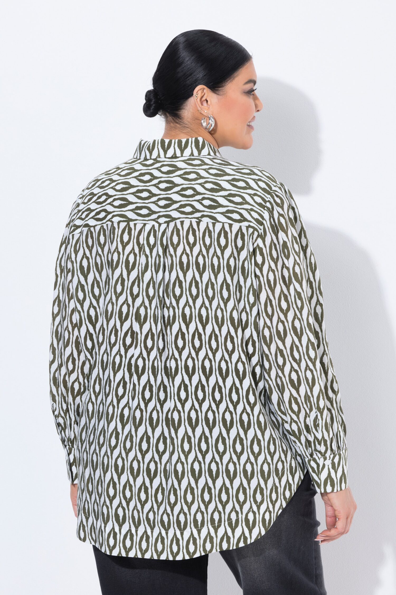 Πουκάμισο oversized με μοτίβο