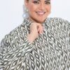 Πουκάμισο oversized με μοτίβο