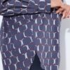 Πουκάμισο oversized με σχέδιο και μακριά μανίκια