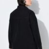 Πουκάμισο τζιν oversized με γιακά και στρας