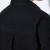 Πουκάμισο τζιν oversized με γιακά και στρας