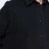 Πουκάμισο τζιν oversized με γιακά και στρας