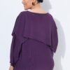 Πουλόβερ oversized με ασύμμετρο layer