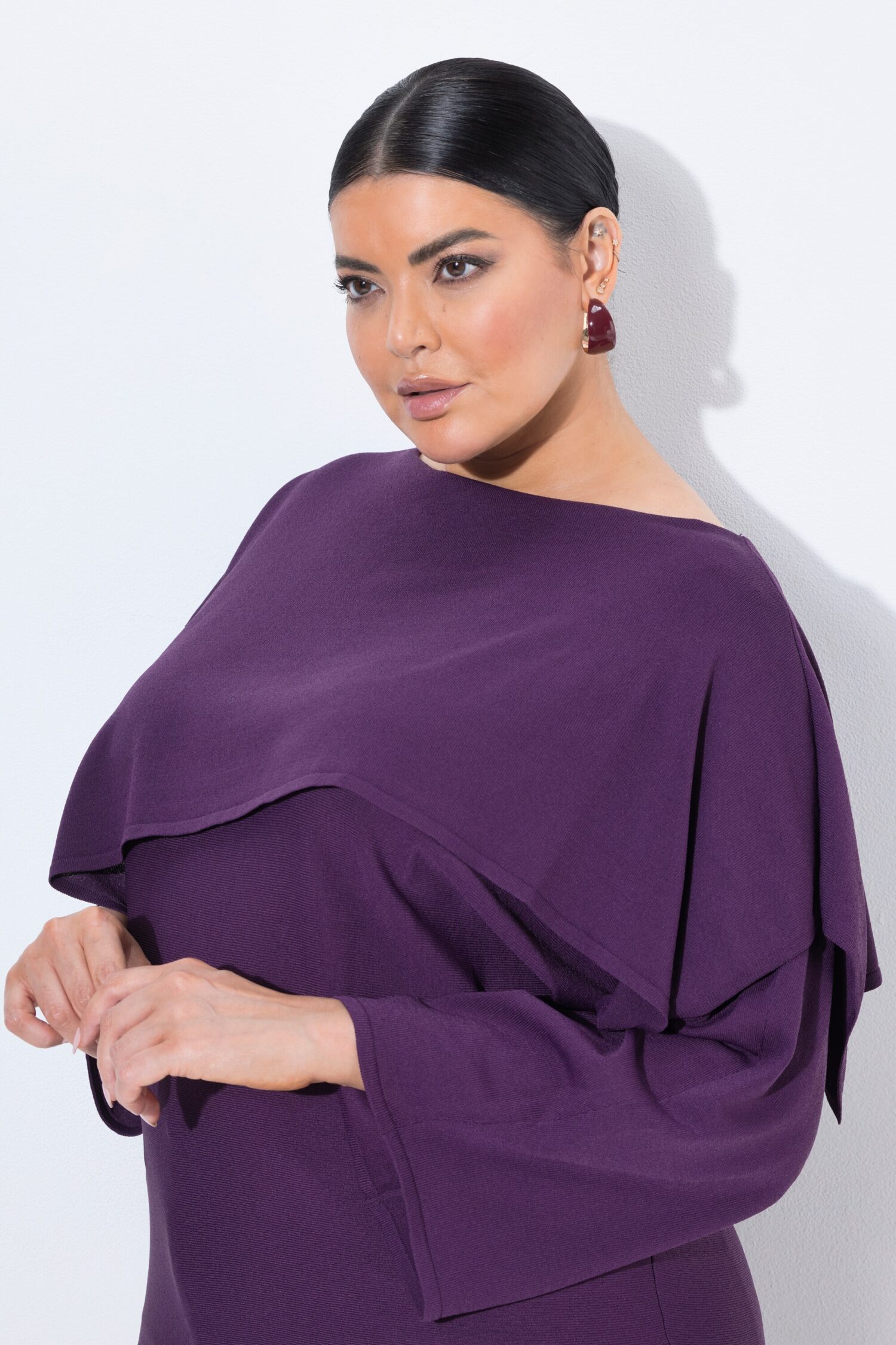 Πουλόβερ oversized με ασύμμετρο layer