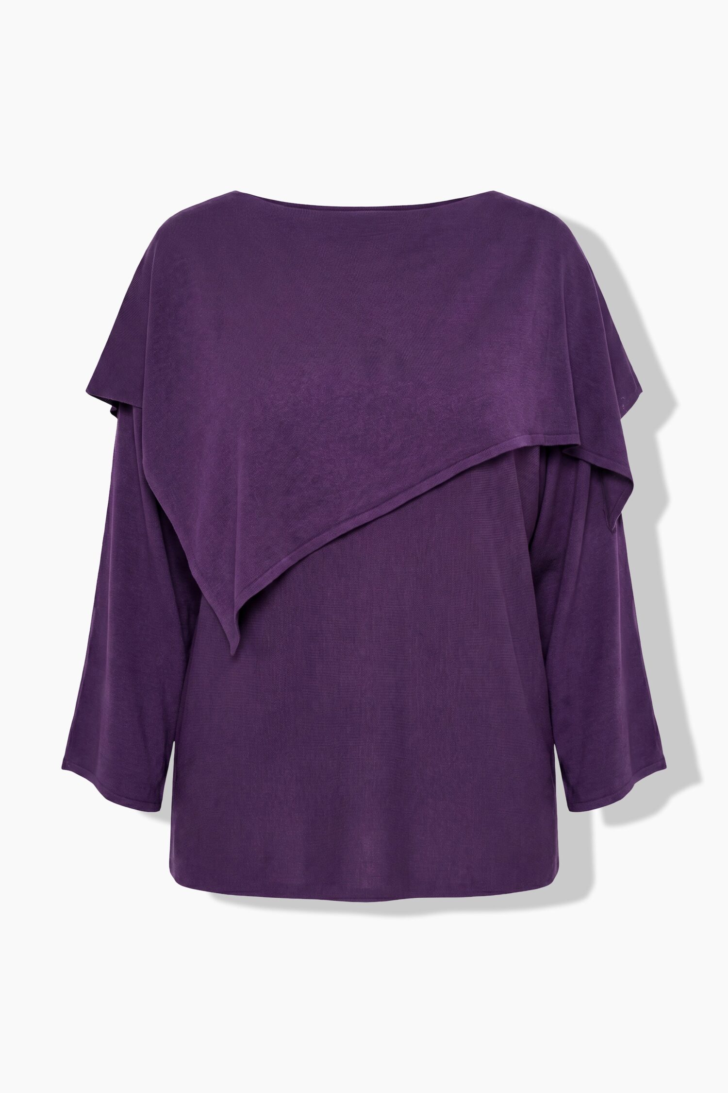 Πουλόβερ oversized με ασύμμετρο layer