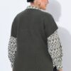 Πουλόβερ oversized με όρθιο γιακά και χαμηλούς ώμους