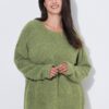 Πουλόβερ oversized με στρογγυλή λαιμόκοψη