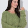 Πουλόβερ oversized με στρογγυλή λαιμόκοψη