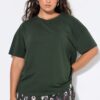 Πυτζάμες σετ 2 τεμαχίων oversized με σχέδιο peackock feathers