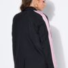 Σακάκι oversized με ρίγες στα μανίκια