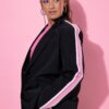 Σακάκι oversized με ρίγες στα μανίκια