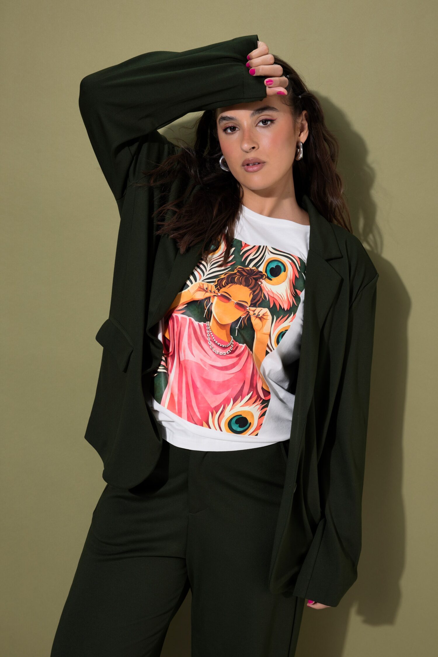 Σακάκι oversized, υψηλής ποιότητας με κουμπιά