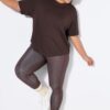 T-shirt αθλητικό oversized με κοντά μανίκια
