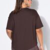 T-shirt αθλητικό oversized με κοντά μανίκια