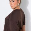 T-shirt αθλητικό oversized με κοντά μανίκια