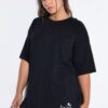 T-shirt oversized με φλοράλ τύπωμα