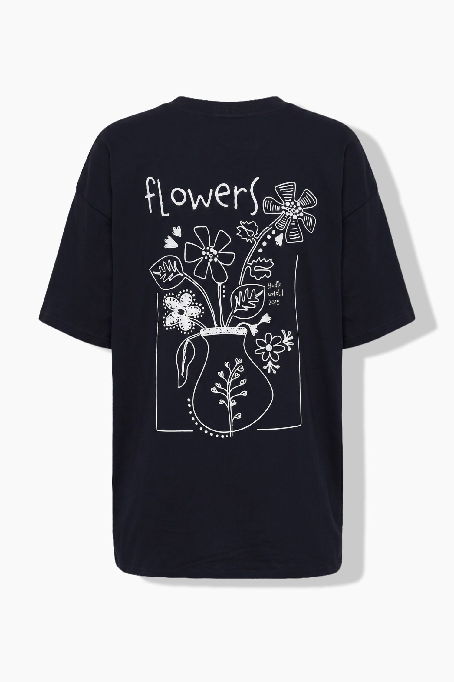 T-shirt oversized με φλοράλ τύπωμα