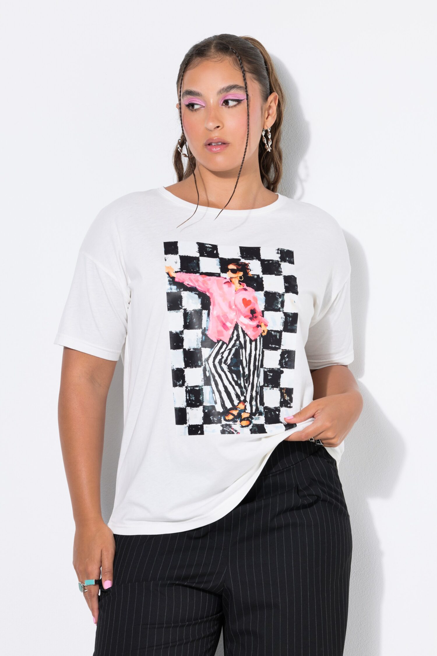 T-shirt oversized με σχέδιο
