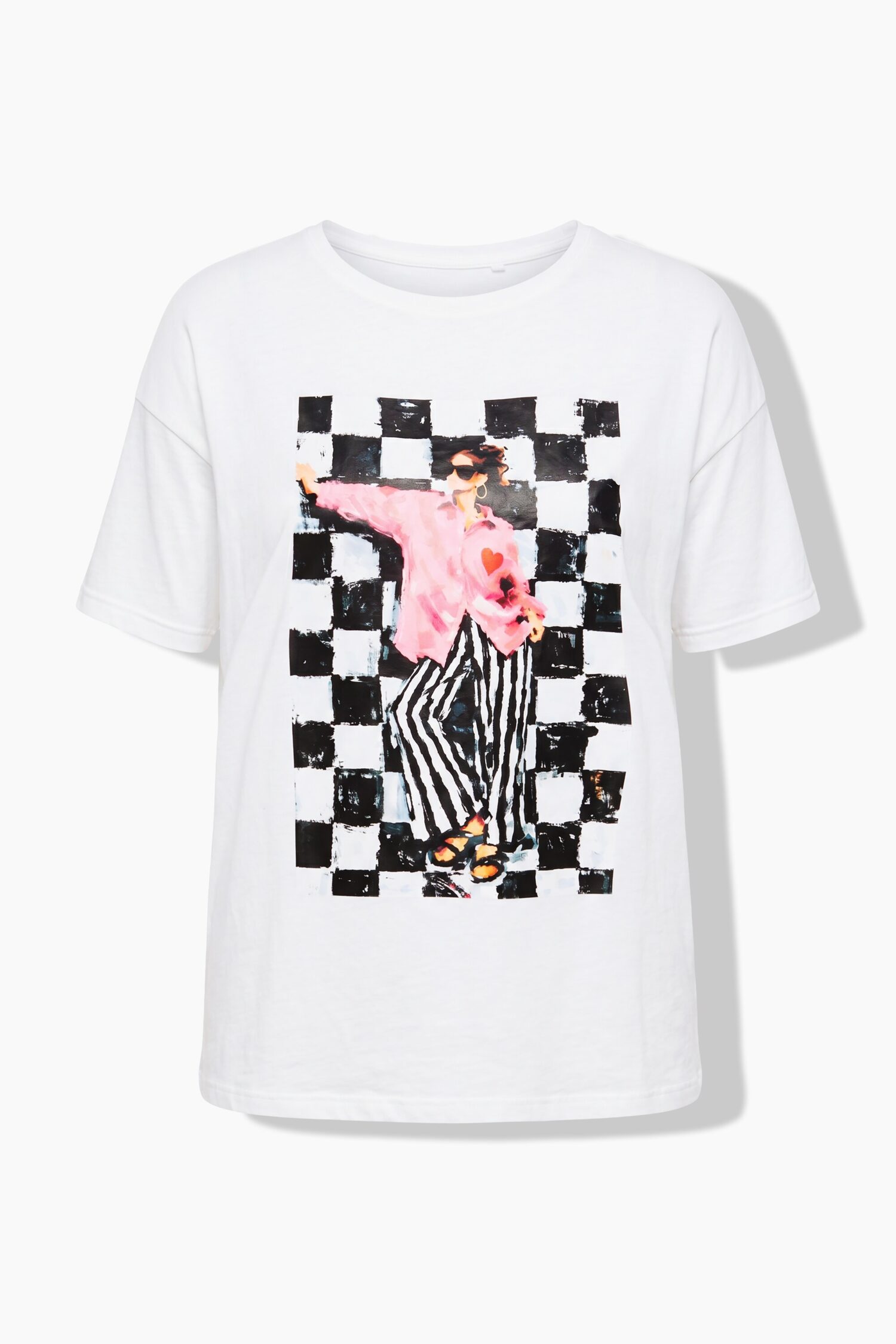 T-shirt oversized με σχέδιο