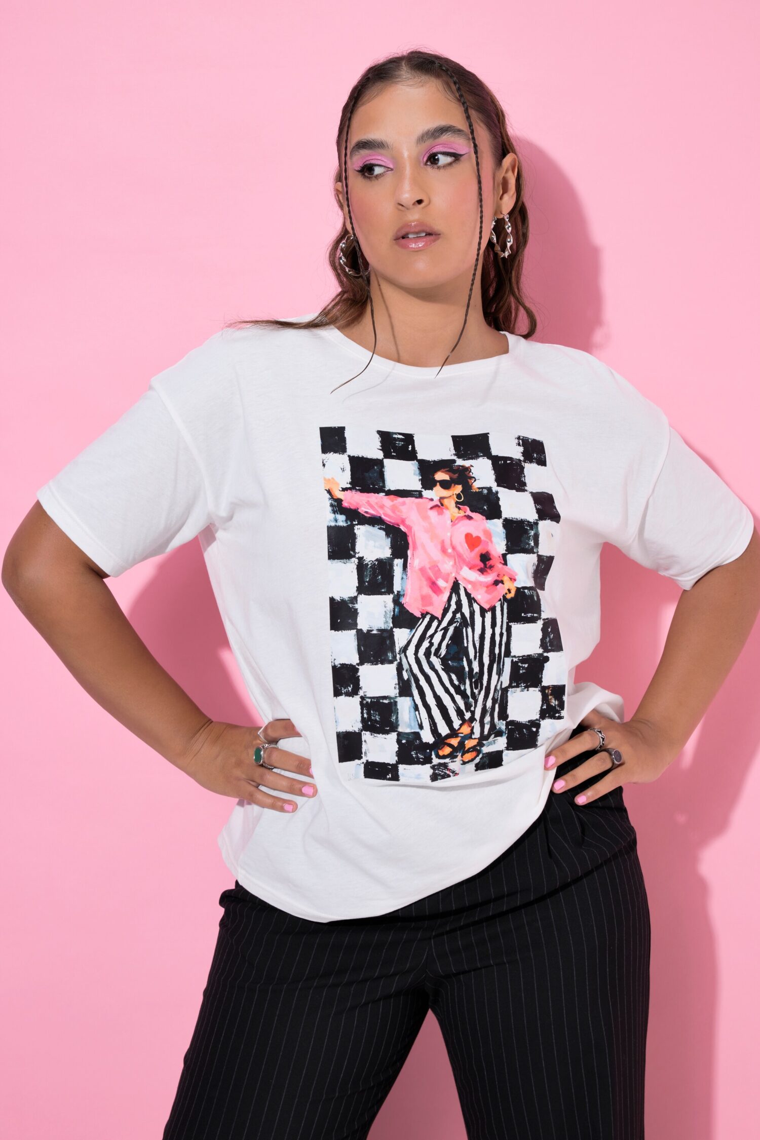 T-shirt oversized με σχέδιο