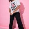 T-shirt oversized με σχέδιο