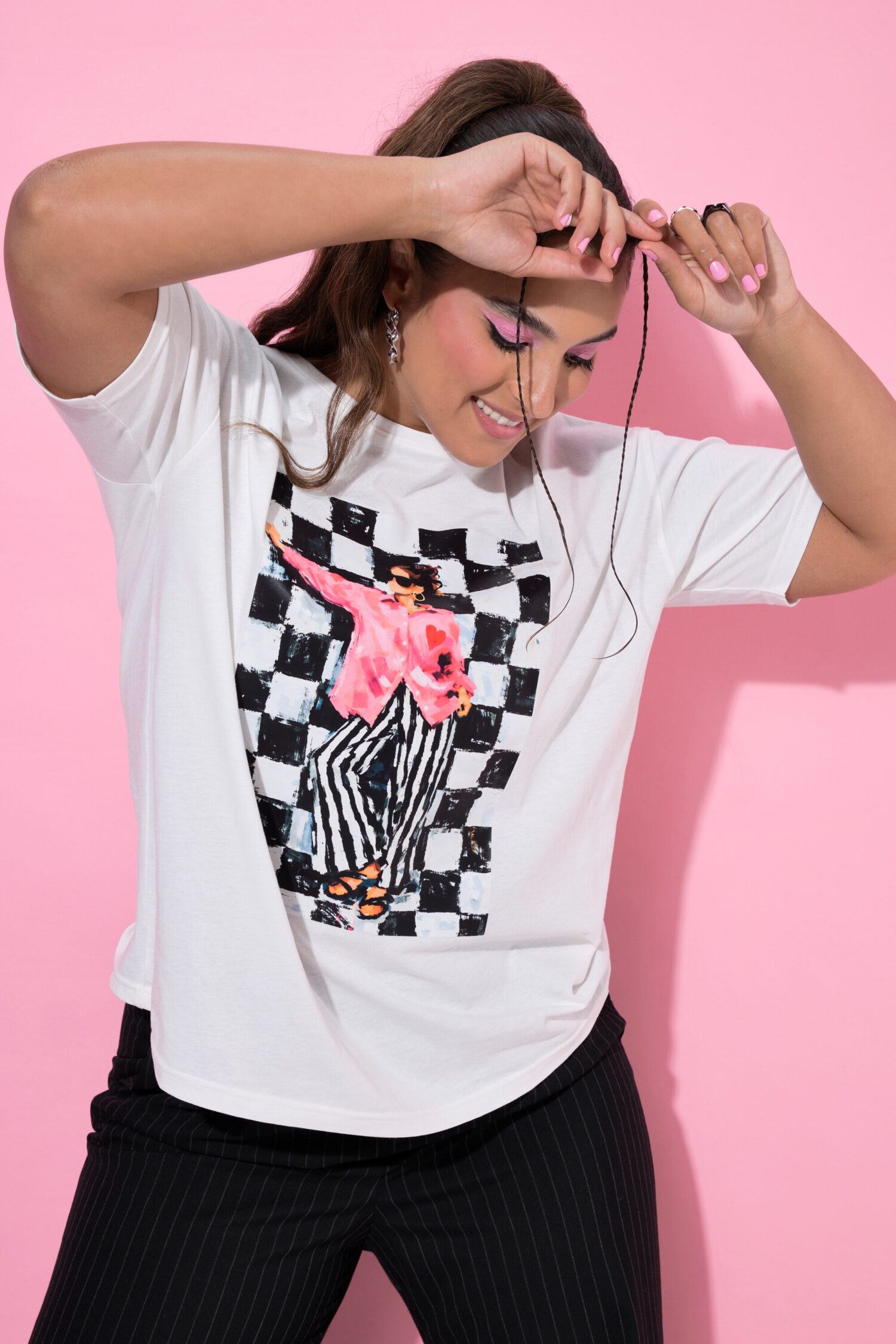 T-shirt oversized με σχέδιο
