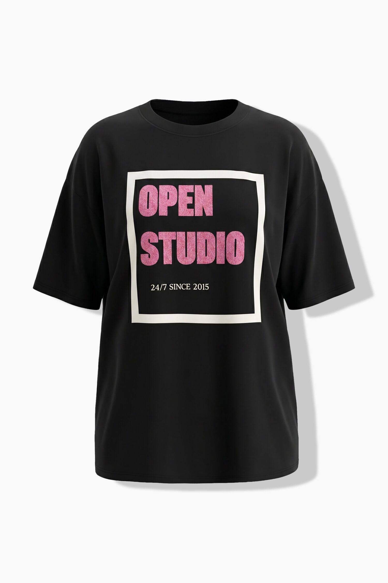 T-shirt oversized με σχέδιο Open Studio