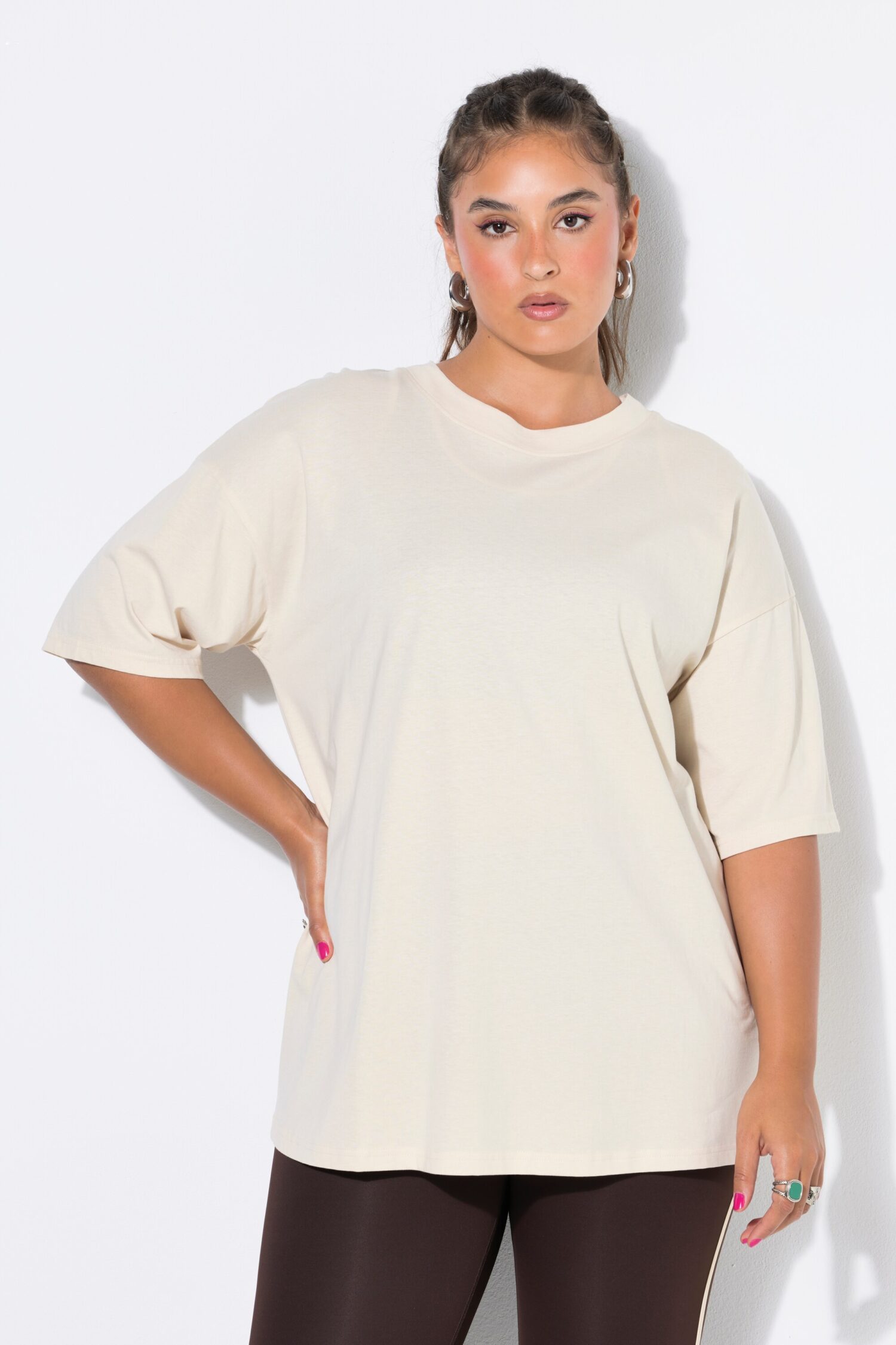 T-shirt oversized με σχέδιο στην πλάτη