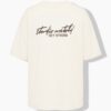 T-shirt oversized με σχέδιο στην πλάτη