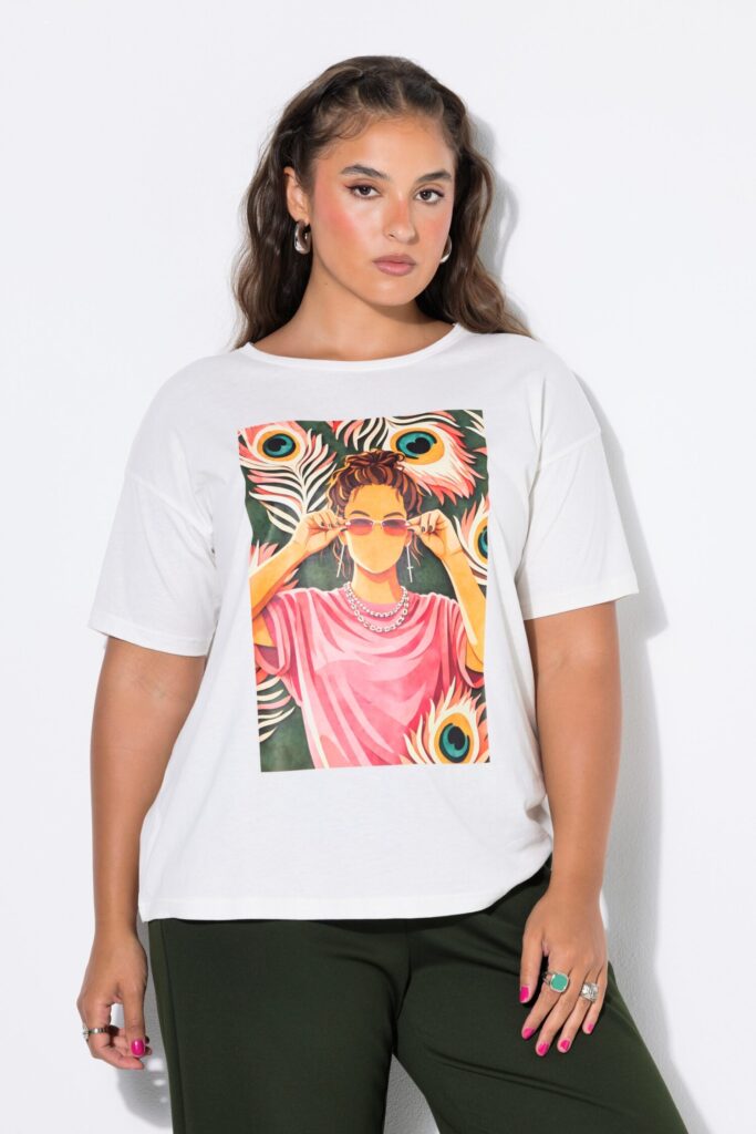 T-shirt oversized με τύπωμα