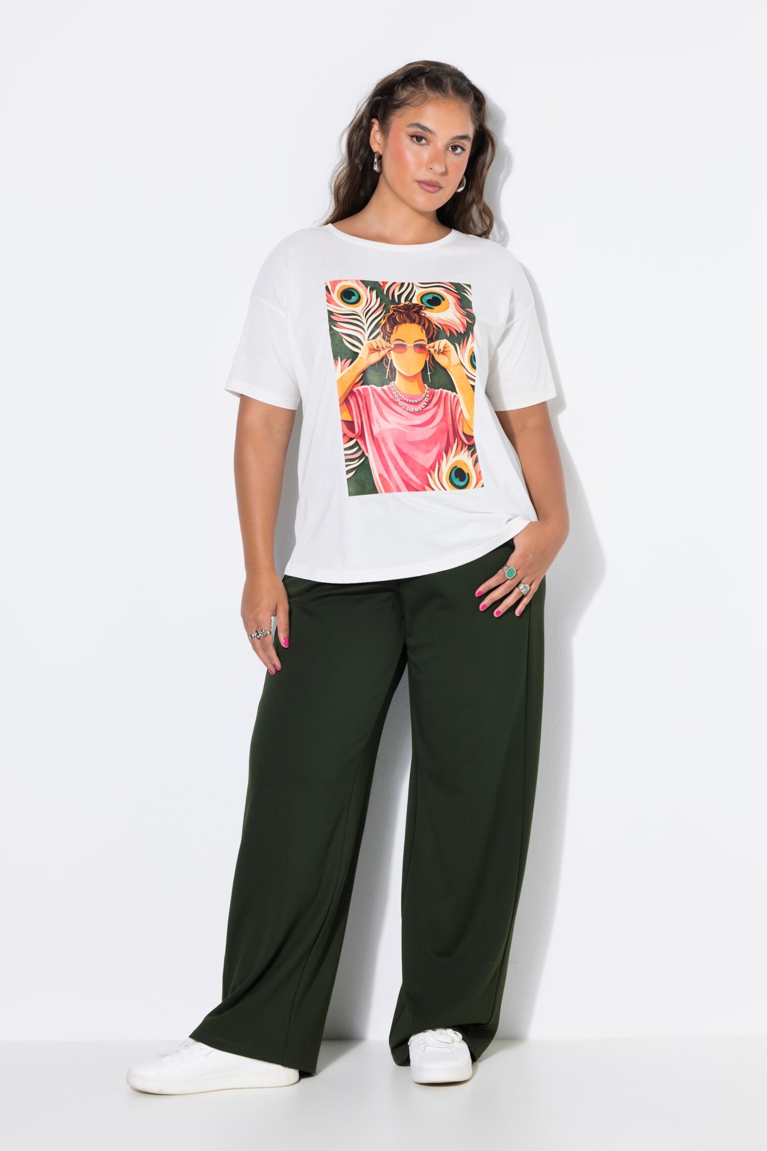 T-shirt oversized με τύπωμα