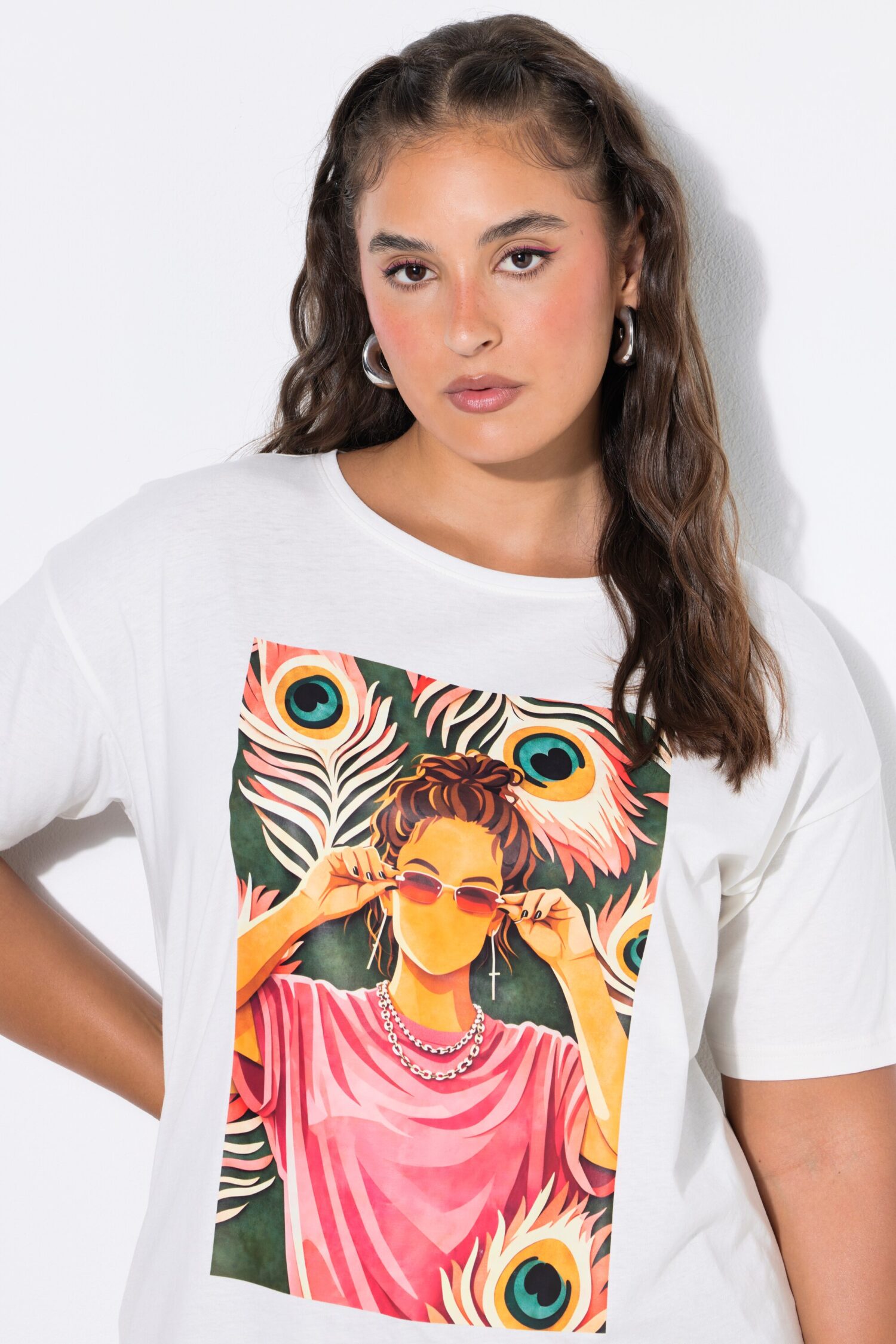 T-shirt oversized με τύπωμα