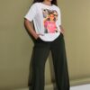 T-shirt oversized με τύπωμα