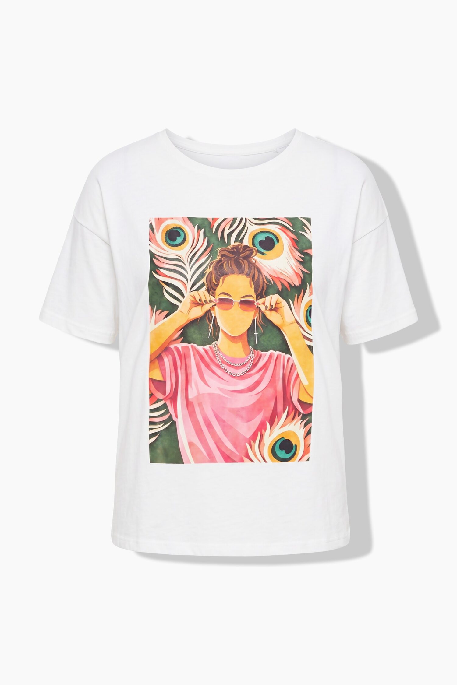T-shirt oversized με τύπωμα