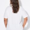T-shirt oversized με τύπωμα και χαμηλούς ώμους