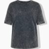 T-shirt oversized σε vintage look με washed effect