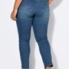 Τζιν παντελόνι mom fit με τσέπες