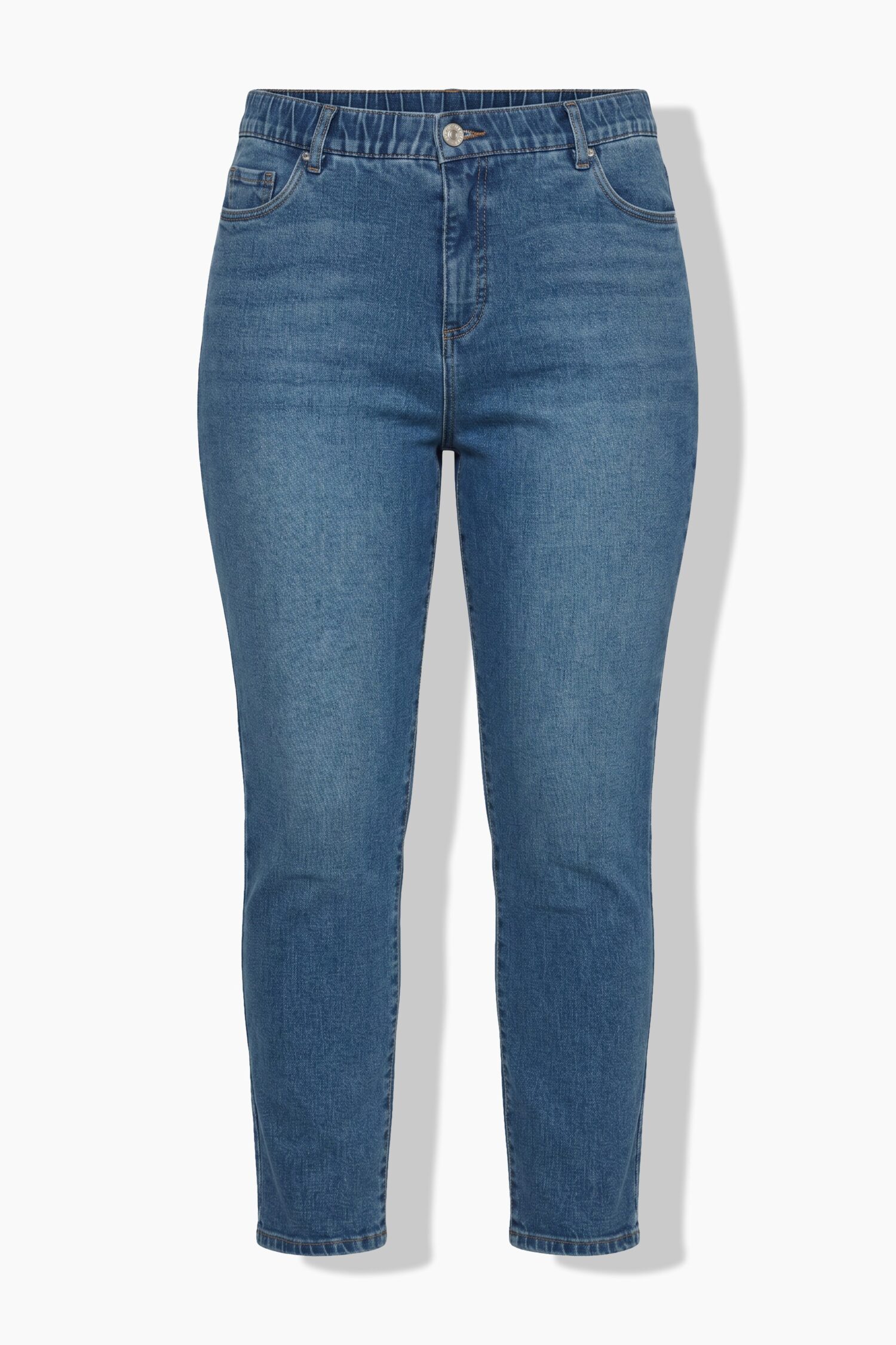 Τζιν παντελόνι mom fit με τσέπες